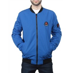 EM25056-2 BLUE Куртка-бомбер мужская демисезонная (100 гр. синтепон)