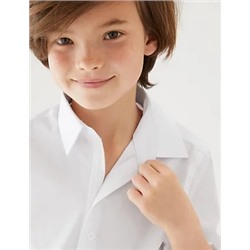 3pk Boys' Easy Dressing Easy Iron School Shirts (3-18 Yrs)