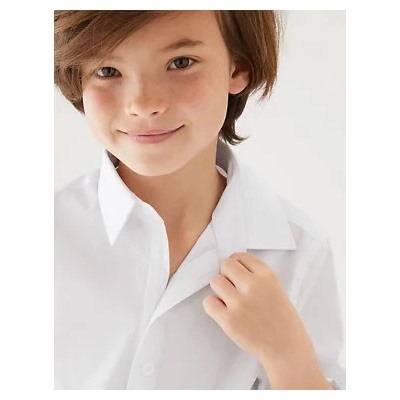 3pk Boys' Easy Dressing Easy Iron School Shirts (3-18 Yrs)