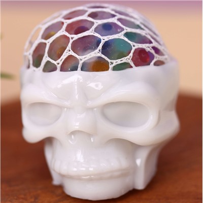 Мялка - антистресс «Skull», шоу-бокс 12 шт.