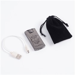 Зажигалка электронная для курения usb «Герб России», спираль, 3.5×7 см