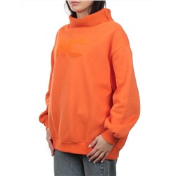 2510 ORANGE Толстовка женская (85% хлопок, 10% полиэстер, 5% спандекс)
