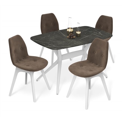 Обеденная группа SHT-DS320
                        сангай / кофейный ликер / белый