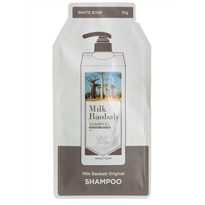 Шампунь для волос Original Shampoo White Musk, MilkBaobab, пробник, 10 мл