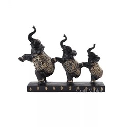 Статуэтка Слоны, Trunk Up Elephant Statue Set Fengshui Vastu, произв. CraftVatika