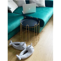 Столик журнальный SHT-CT6
                        золото / черный муар