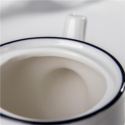 Заварочный чайник Magistro «Морской бриз», 850 мл, фарфор, белый