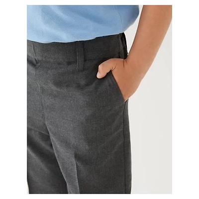 2pk Boys' Skinny Leg School Shorts (3-14 Yrs)