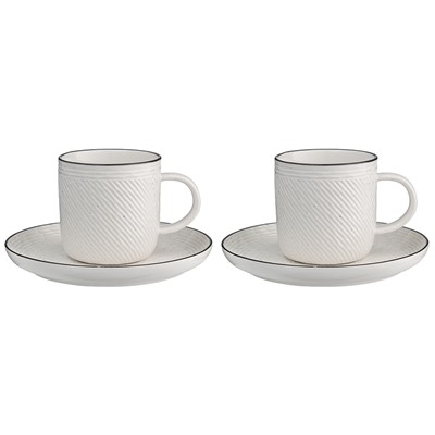 Набор чайных пар Contour, 250 мл, 2 шт.