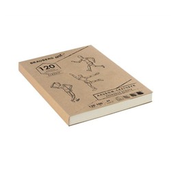 Скетчбук, слоновая кость 100г/м2, 210х297мм, 120л, прошивка, BRAUBERG ART CLASSIC,128960