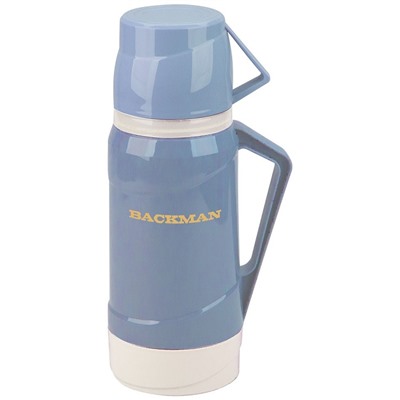 Термос BACKMAN BM-0903-02 обьем 1,0л стекло 2 чашки в комплекте (12) оптом