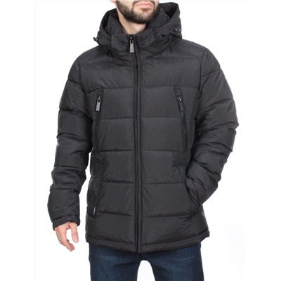 4707 BLACK Куртка мужская зимняя ROMADA (200 гр. холлофайбер)