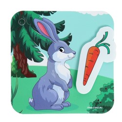 Игра на липучках «Кто что ест», 8 карточек