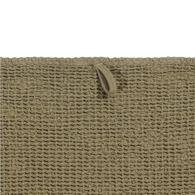 Полотенце для рук из умягченной вафли цвета хаки из коллекции Essential, 50x90 см