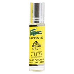 Масляные духи Lacoste L.12.12 Jaune Optimistic For Men roll on parfum oil 10 ml