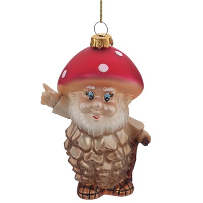 Украшение новогоднее "Гриб", L8,5 W6 H13 см