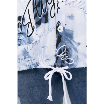 Блуза Велес (синяя) Б13758-20М