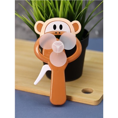 Портативный механический ручной вентилятор «Monkey», mix, шоу-бокс 24 шт.