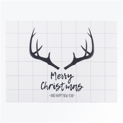 Новогодняя салфетка на стол Merry Christmas, 40×29 см