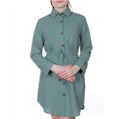 803 Платье хлопковое с воротником Fashion