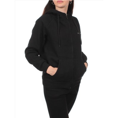 NOB39 BLACK Костюм спортивный утепленный женский (хлопок 90%, полиэстер 10%)