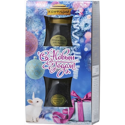 Конфуций. Новый год. Набор Чайная пара. Сильвер 105 гр. карт.упаковка