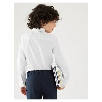 2pk Boys' Cotton Slim Fit School Shirts (2-18 Yrs)