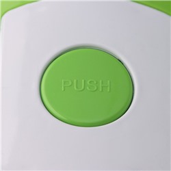 Овощерезка универсальная Доляна «Фреш Флеш», 7 насадок, овощечистка, мерный контейнер, 27×10×12 см, зелёная, белая