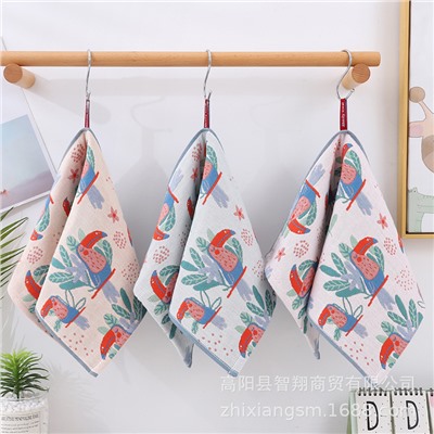 Gauze cartoon children's sweat towel, wholesale