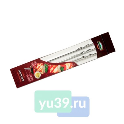 Набор плоских шампуров Пикничок, 60 см., 6 шт.