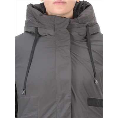 21-967 DARK GRAY Пальто зимнее женское AIKESDFRS (200 гр. холлофайбера)