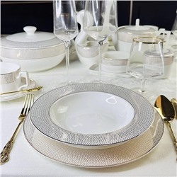 145-534 Обеденный сервиз 30пр. СЕВИЛЬЯ в под.уп.(х2)Костяной фарфор