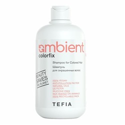 Шампунь для окрашенных волос Shampoo for Colored Hair, Ambient, TEFIA, 250 мл