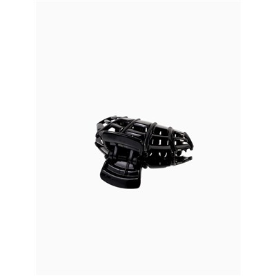 Крабик для волос «Глянец», каскад, 7 см, чёрный