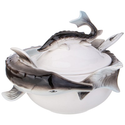 ИКОРНИЦА LEFARD "ОСЁТР" 12,5*11 СМ, С ЛОЖЕЧКОЙ (КОР=24ШТ.)