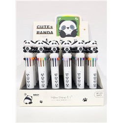 Разноцветная ручка 10 в 1 "Cute panda", mix, шоу-бокс 36 шт.