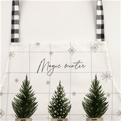 Фартук новогодний "Этель" Magic winter 60х70см, 100% хлопок, саржа 190 гр/м2