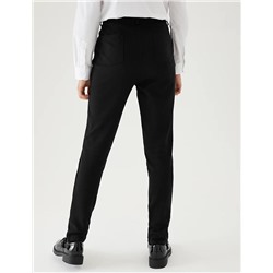 Girls' Skinny Leg Regular Fit School Trousers (2-18 Yrs)