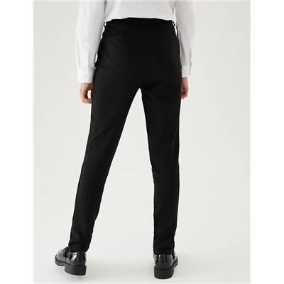 Girls' Skinny Leg Regular Fit School Trousers (2-18 Yrs)