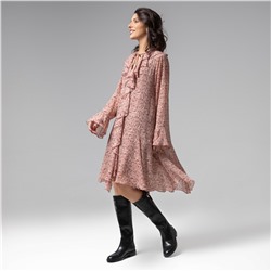 Платье с воланами, Для восхищенных взглядов (pink)