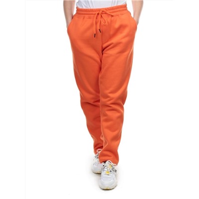 M045 ORANGE Брюки спортивные женские на флисе (100% хлопок) 7986