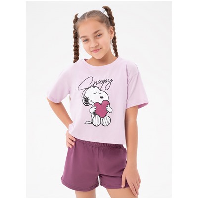 Пижама "Снупи" детская девочка с шортами
