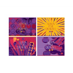 Альбом для рисования 32л., А4, на скрепке BG "Bright Art", эконом