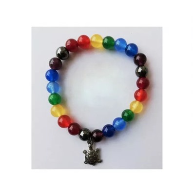 Браслет с камнями для 7 чакр, 7 Chakra Stone Bracelet, произв. Kalyan Puja