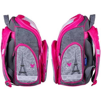 Ранец Berlingo Comfy "Girl in Paris" 35,5*32*17см, 1 отделение, 3 кармана, анатомическая спинка
