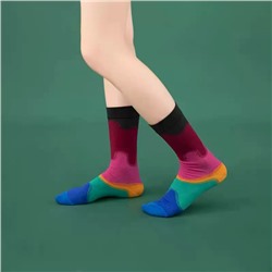Sexy cotton brand knee socks for men and women, gradient, internet celebrity, mid-length