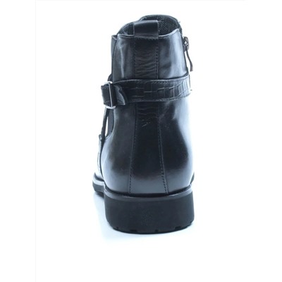 01-H9003-B82-SW3 BLACK Ботинки демисезонные мужские (натуральная кожа)
