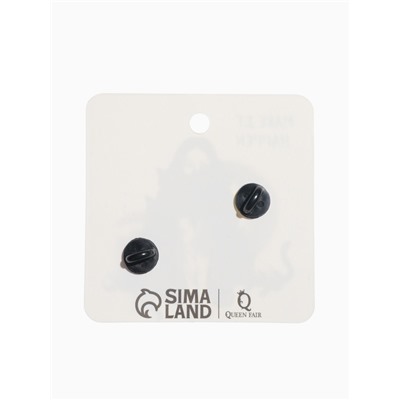 Набор значков (2 шт.) «Коты на Луне», цветной в золоте