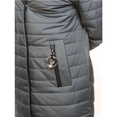 BM10301 GRAY/TURQUOISE Куртка демисезонная женская (50 гр. синтепон)
