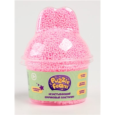 Шариковый пластилин Crazy Clay, с фигурной крышкой зайчик FM050